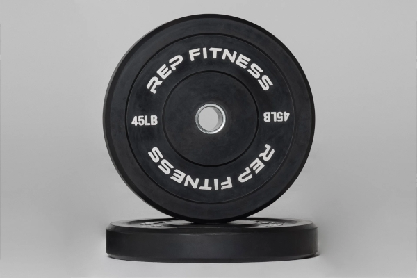 Rep Fitness Black Bumper Plates