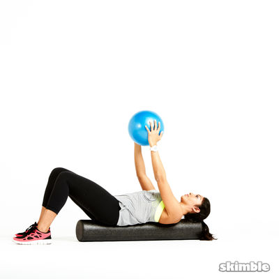 Ball Reaches on Foam Roller