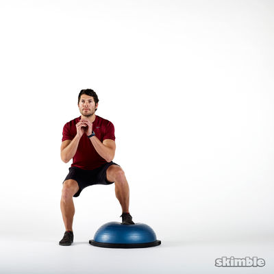 BOSU Right Offset Squats