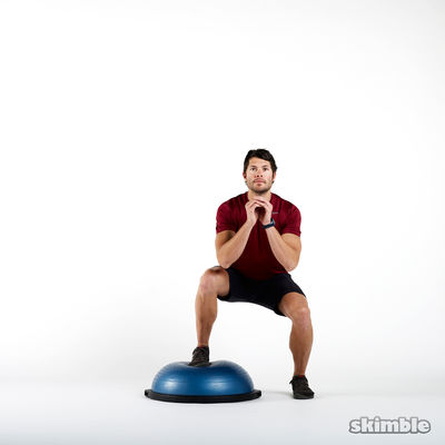 BOSU Left Offset Squats