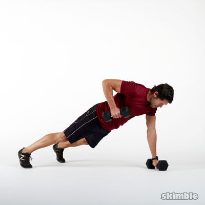 Dumbbell Renegade Rows