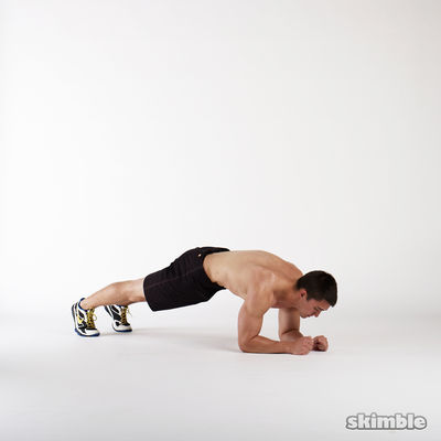 Elbow Plank with Leg Lifts