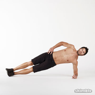 Left Side Plank Dips