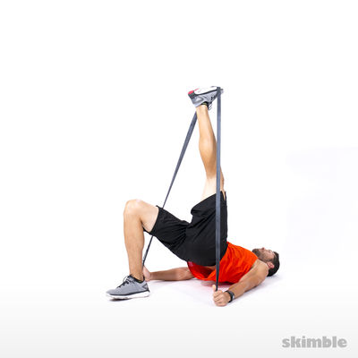 Left Leg Hip Lift with Band